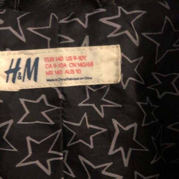 Girls Black H&M jacket Sz 9-10y - Picture 2 of 5